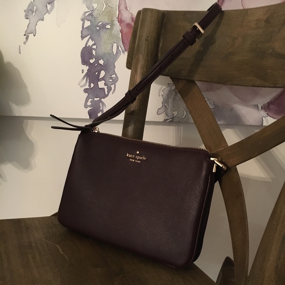 Kate Spade Triple Gusset Crossbody NWT